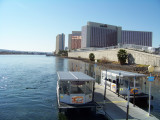 Water taxis on the river