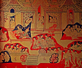Mural of palace life