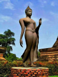Walking Buddha image