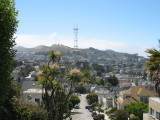 View of Sutro Tower from Liberty Street - Dolores Heights