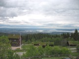 Oslo Fjord views from Frogneseteren - grass-roof houses