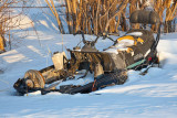 Old snowmobile