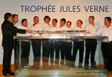 Remise officielle du Trophée Jules Verne à l'équipage du maxi trimaran Groupama 3