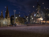 Federation Square showing St Pauls Cathedral