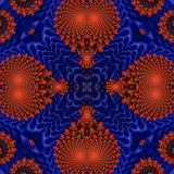 Blue Red 3D kaleidoscope