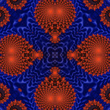 Blue  Red 3D kaleidoscope