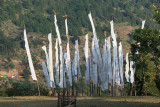 Prayer flags at Chimi Lhakhang