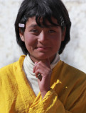 Pretty girl, Black-necked Crane Festival