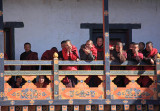 Monks watching the dancing