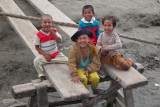Lively kids on Tigyaling beach