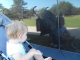 Connor at the Fall River Iwo Jima statue
