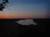 Sunset, Niagara River from Brocks Monument, Queenston Heights