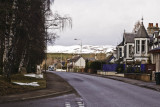 Carrbridge Main Street from the south.