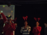 Performing Rudolf the Rednose Reindeer