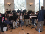 Jr High performed  in lobby before Big Band Performance