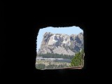 The tunnel frames Mt Rushmore