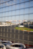 view from behind the fence