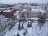 Minsk hotel Oktyabrskaya corridor view