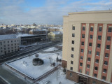 Minsk hotel Oktyabrskaya corridor view