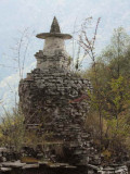Ancient chorten near Trashigang, Bhutan