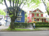 Power washing on West 13th Avenue, Mount Pleasant, Vancouver