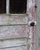 old door on shed