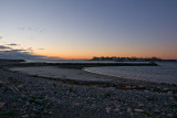 Dawn breaks across the harbor