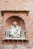 St. Benedict Statue at Gate to 14th Abbey Monte Oliveto Maggiore