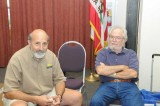 Joe Delia and Dick Bale sitting at the A-Line table