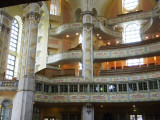 The interior of the church ..