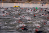 Note safety boat flips over as race begins