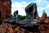 headless buddha images, Wat Chaiwattanaram