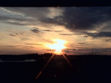 Sunset on Big Lake (webcam photo) April 26