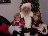 christmas 09 Carden & Lucy with Santa