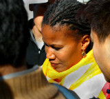 Majora Carter after speaking about her beliefs and support of Tibet.
