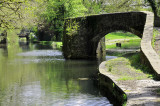 Canal Junction, the Neath Canal to the left, Tennant to the right