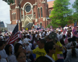 May Day Immigration Rally 2010 start at Cathederal Guadalupe
