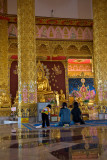 Praying in Phanom Yoi Temple in Isaan