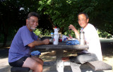 Traveling Companions Geno and Jay during my Freedom Ride after retiring.