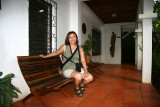 Kay outside the main office