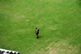 Belizean soldiers patrol the grounds