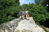 At the top