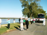 Gypsies view Mississippi river