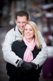 Andrea & Brian's Winter Engagement Photos in Denver CO