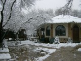 The Hodja Nasruddin courtyard after the snow