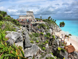 Mayan Temple at Tulum ruins