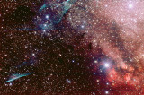 NGC 2736 (Pencil nebula) et Gum 23  droite