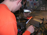 Pulling the end of the vortex/cone to a nice termination.