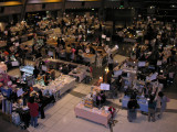 View of the show floor from the 2nd level.There were about 10 floors of shops in this complex, which our hotel was attached to.