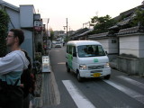 This was a TWO-lane road in Nara, and actually much wider than some.  Crazy driving, but I never saw an accident.